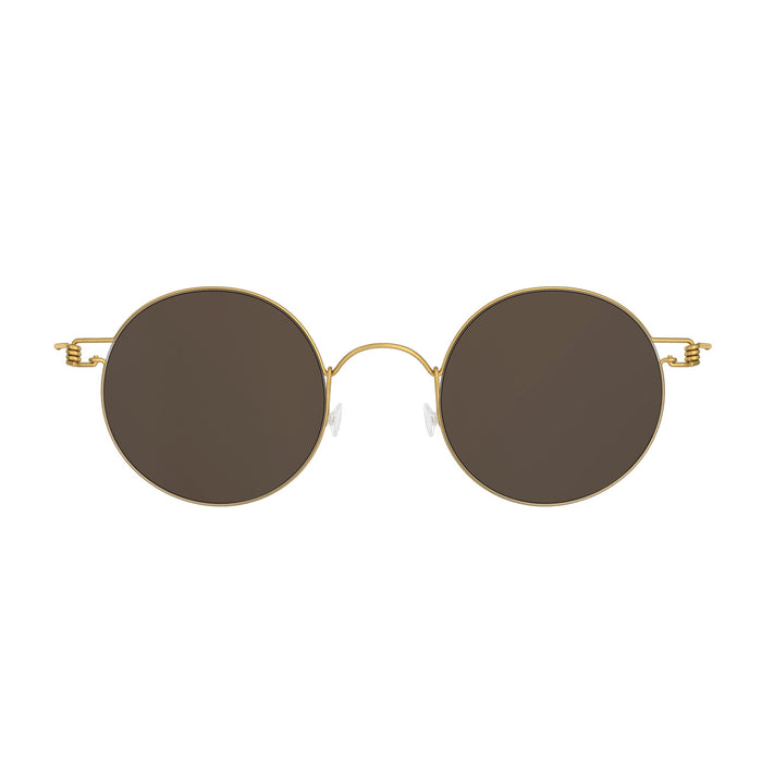 Lindberg Sun Titanium Rim 8222 PGT-PGT-PGT-SL111 Gold Oro Occhiali Da Sole