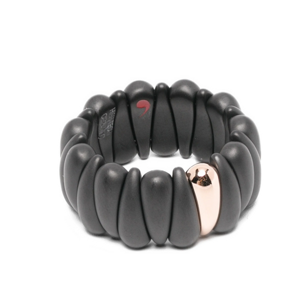 Roberto Demeglio 18kt Rose Gold ring in black