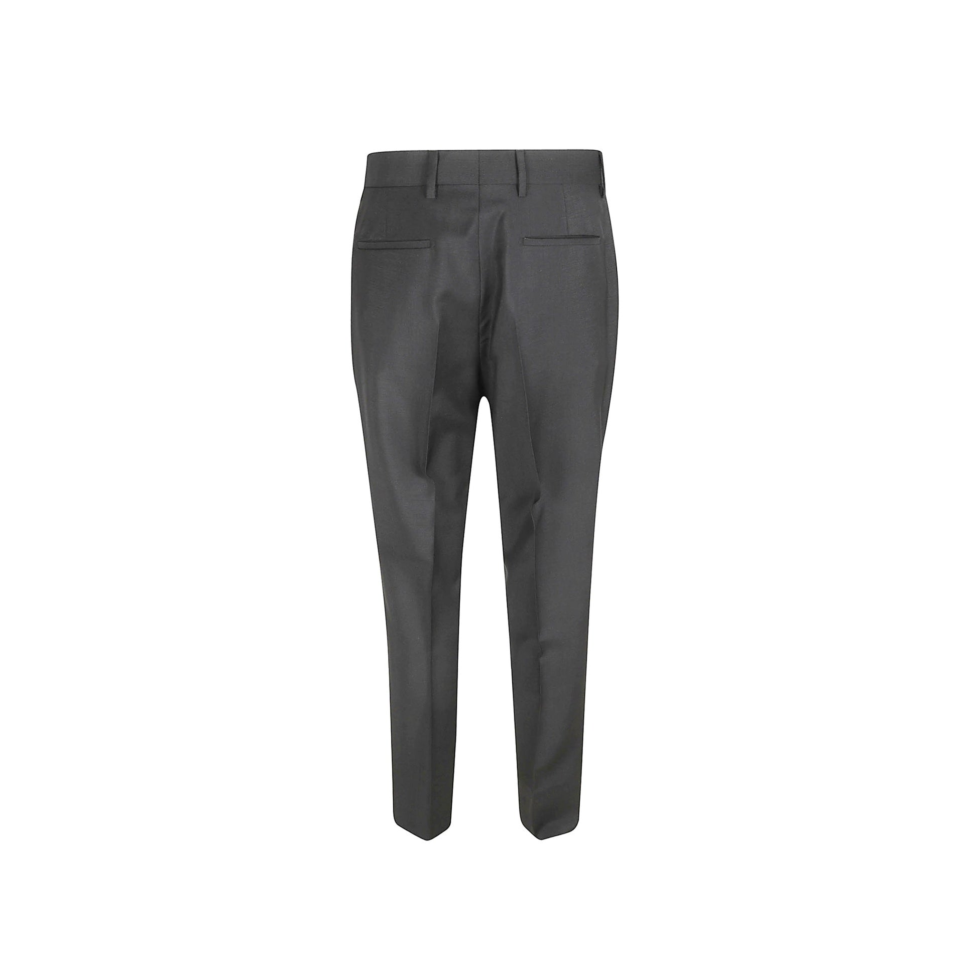 Classic Wool Trousers Gray Mohair Virgin