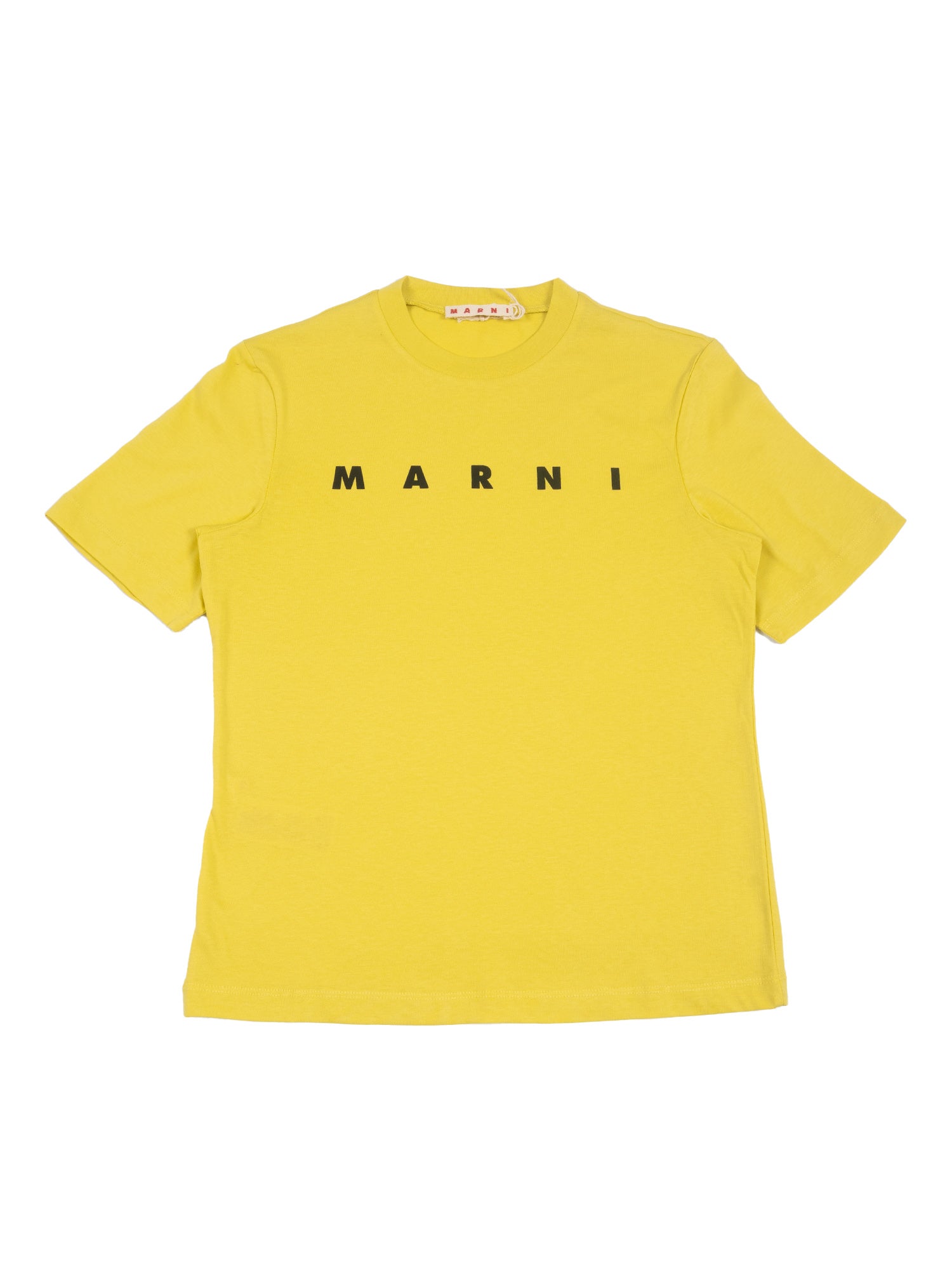 T-Shirts Yellow Cotton Short Sleeves T-shirt