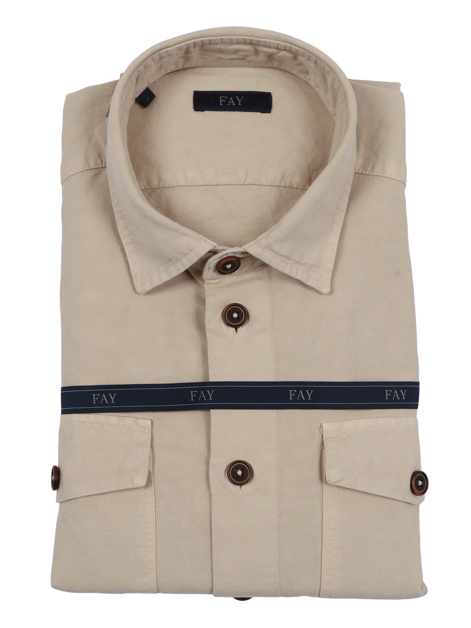 OVERSIZED SHIRT-JACKET WITH POCKETS White Linen Cotton