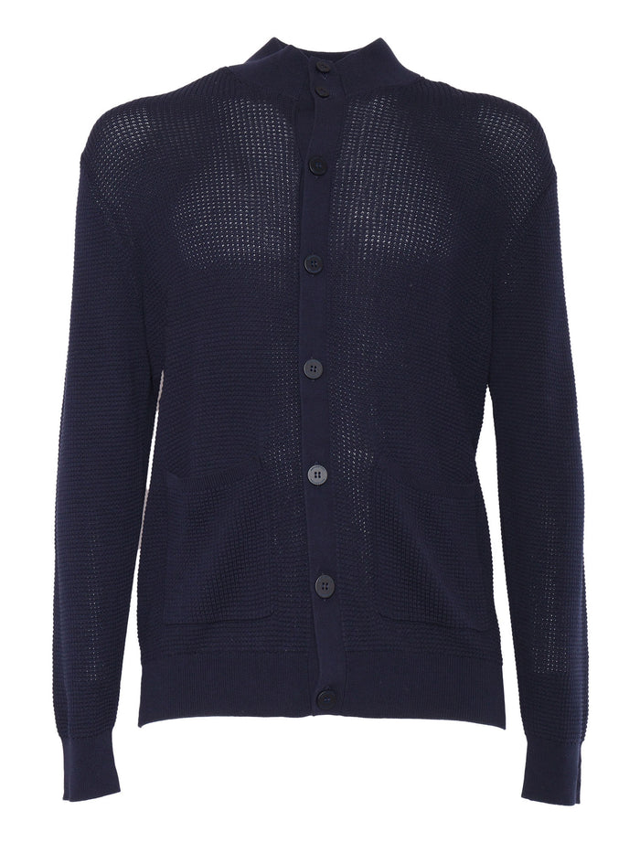 CARDIGAN Blue Cotton