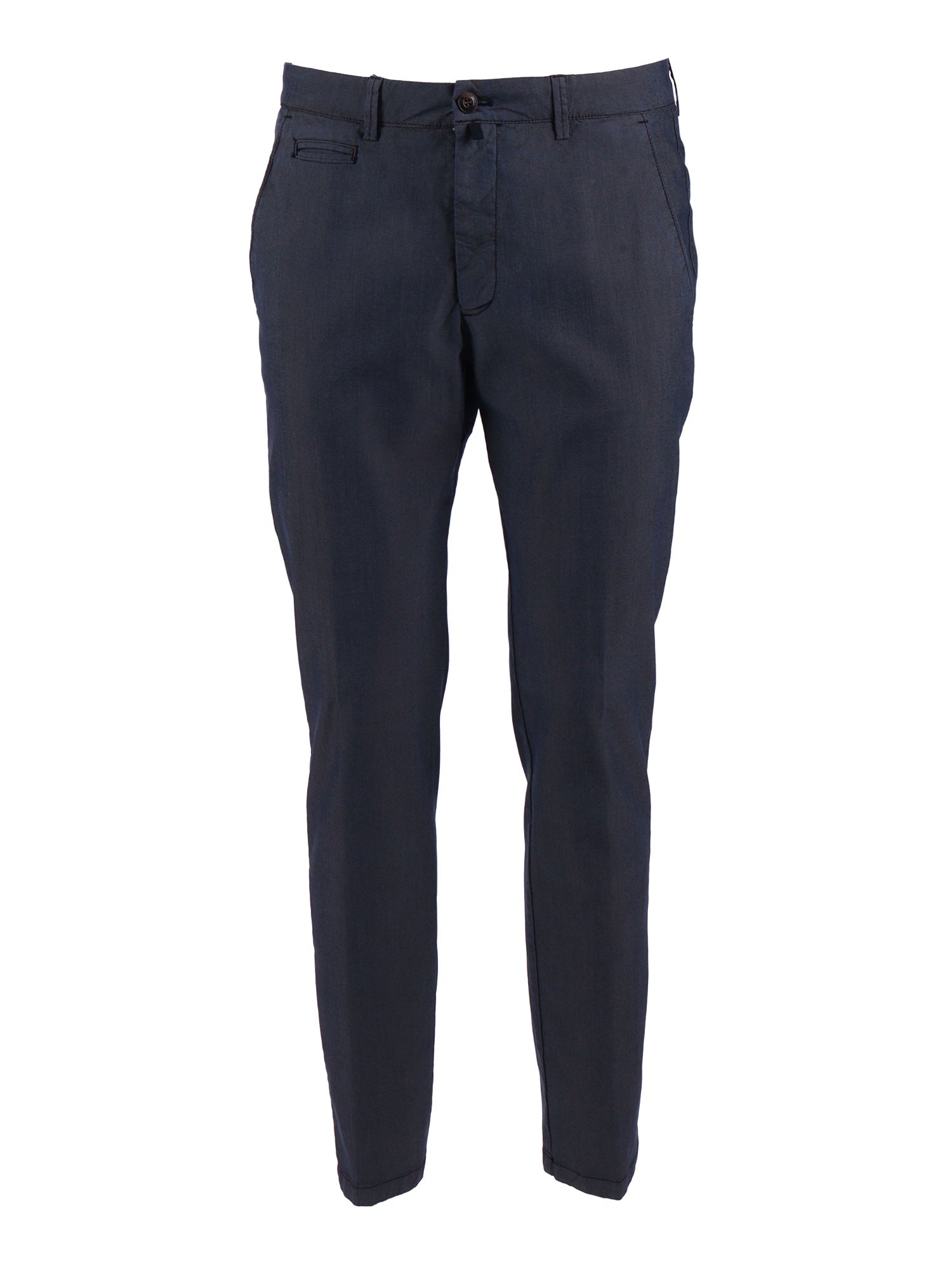 TROUSERS Blue Tencel Polyester Spandex Pant