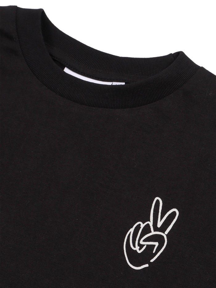 Rodney T-Shirts Short Sleeves Black Cotton Organic T-shirt