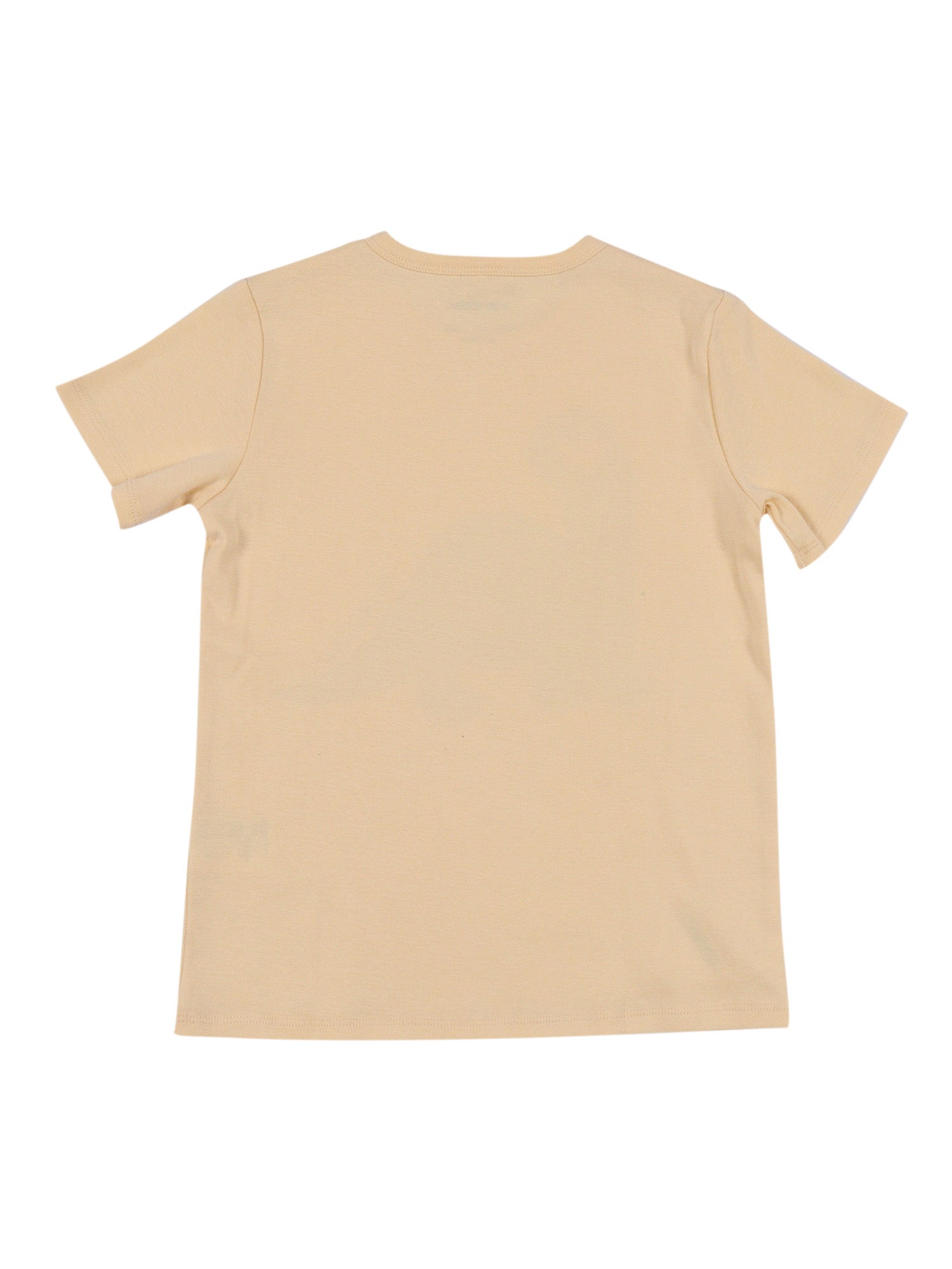 Dino Sp Regular Ss Tee Beige Organic Cotton Short Sleeves T-shirt