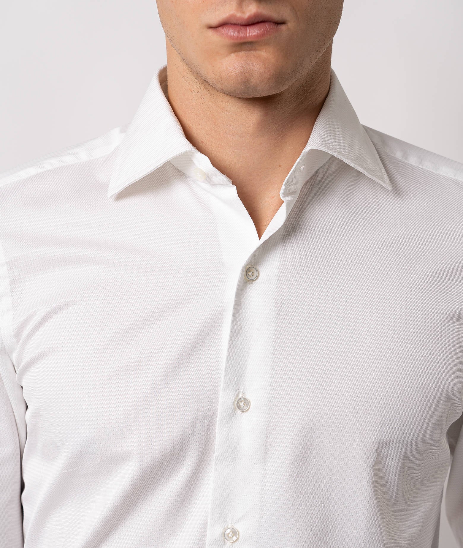 Tailored Cotton Shirt Montmartre White Hand Made