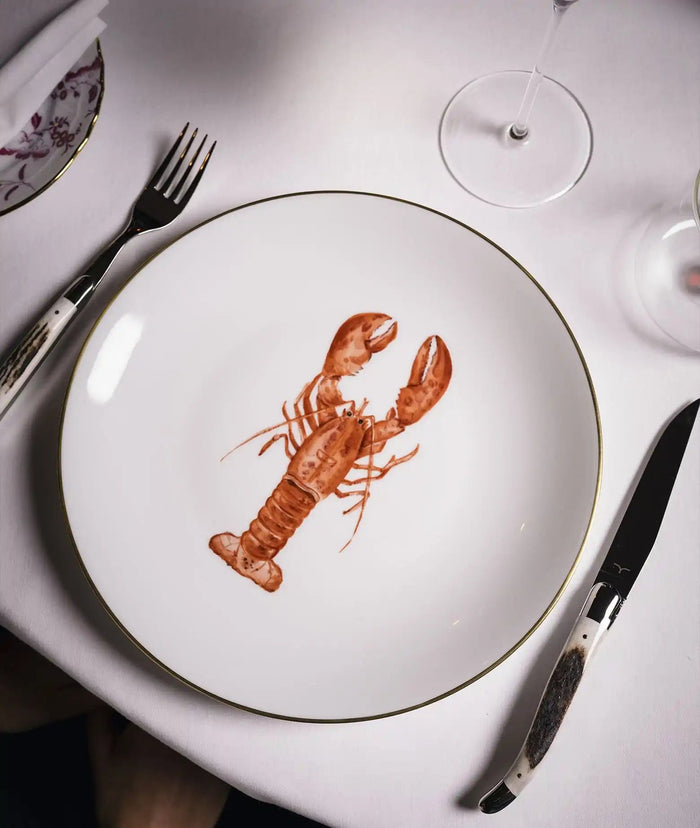 Plate Homarus Gammarus Neutral Dishes And Charger Plates