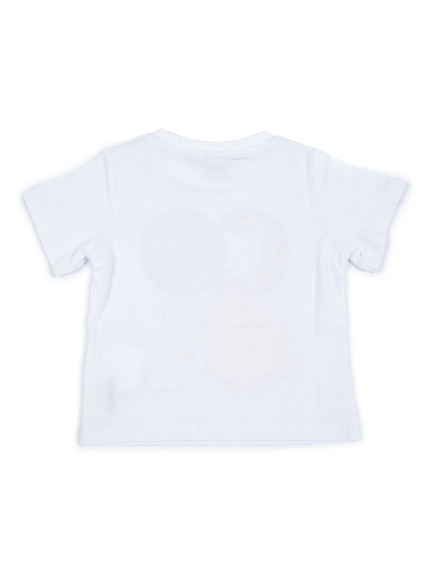 T-Shirt-Top White Cotton Short Sleeves T-shirt