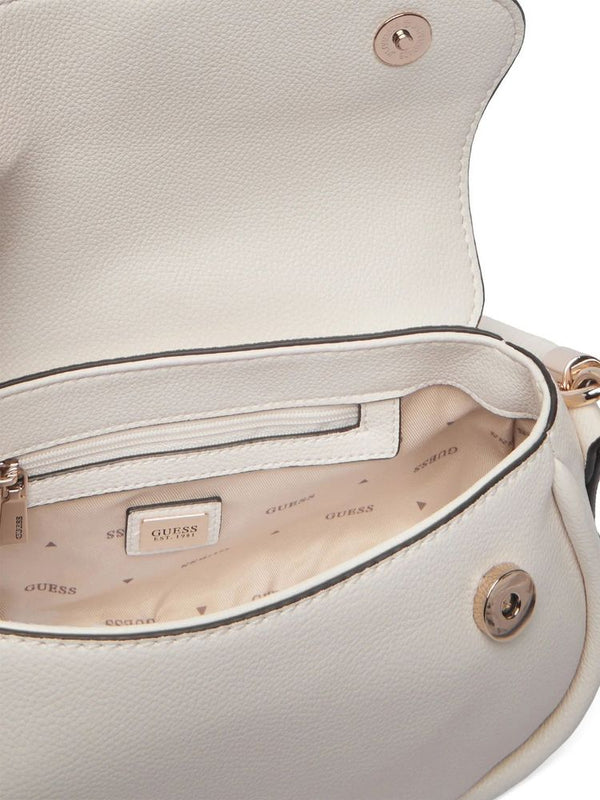 Guess 100% Polyurethane shoulder bag in white