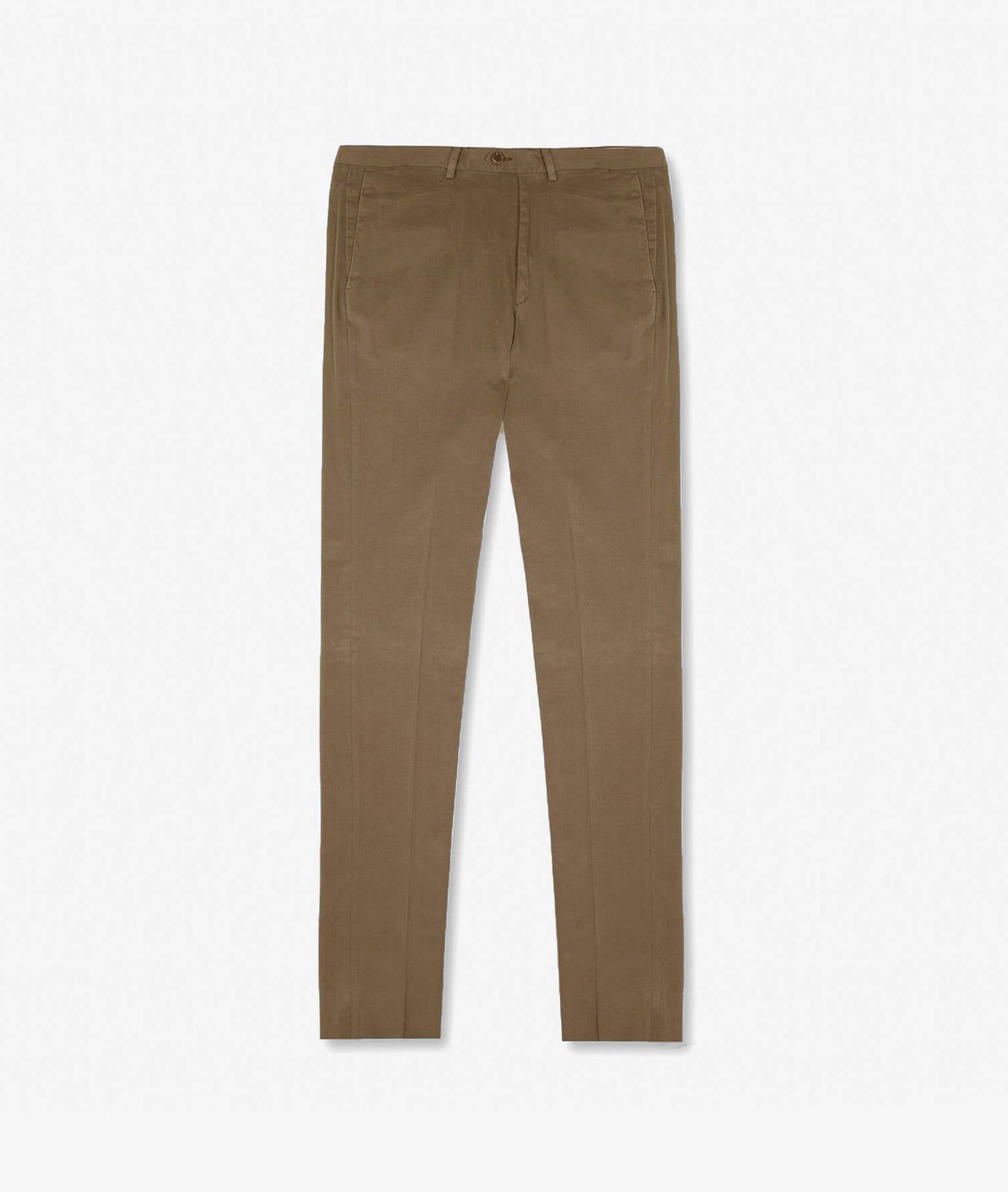 Cotton Chino Megeve Beige Sportswear Trousers