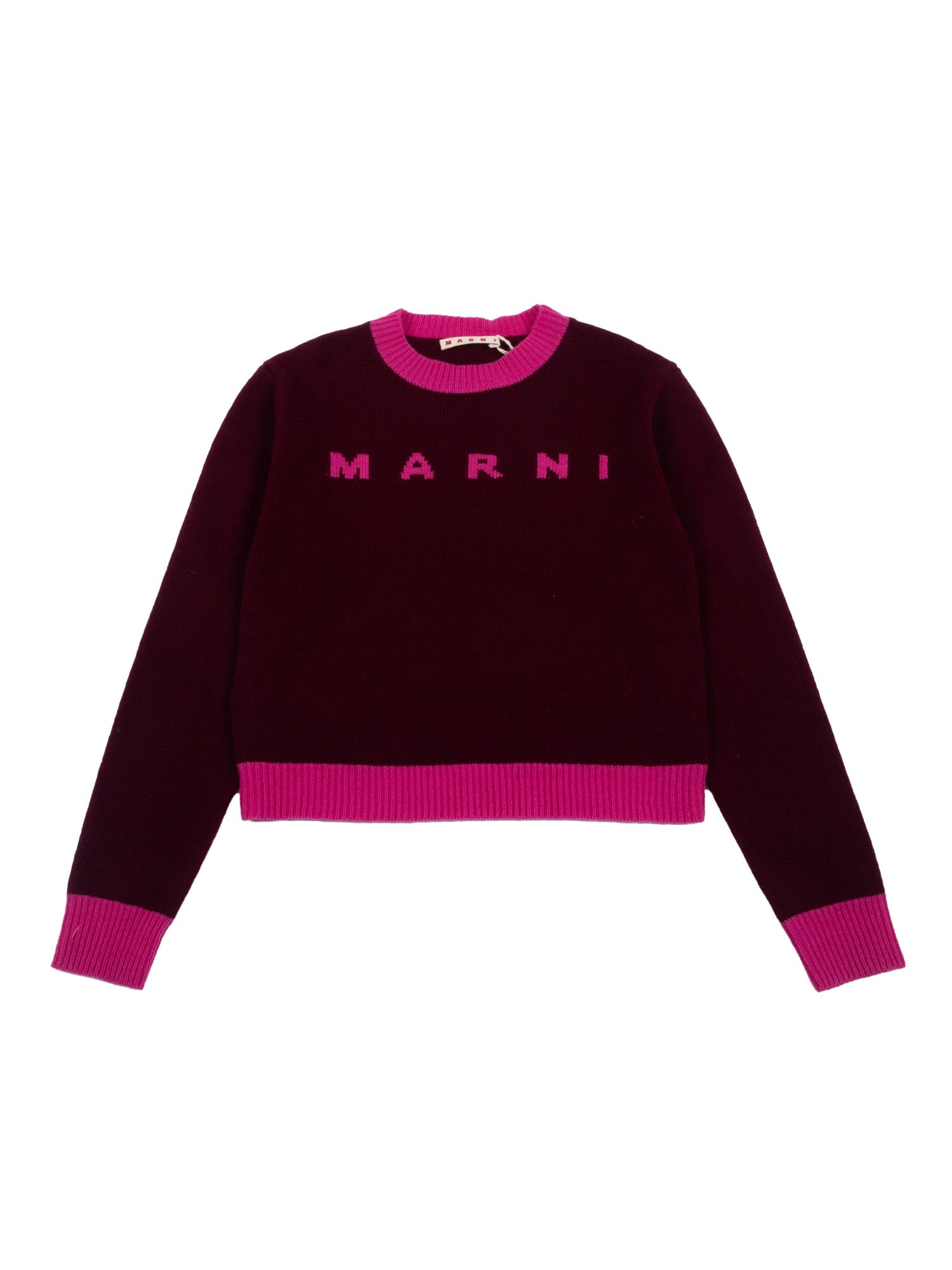 Knitwear Red Wool Cashmere Crewneck