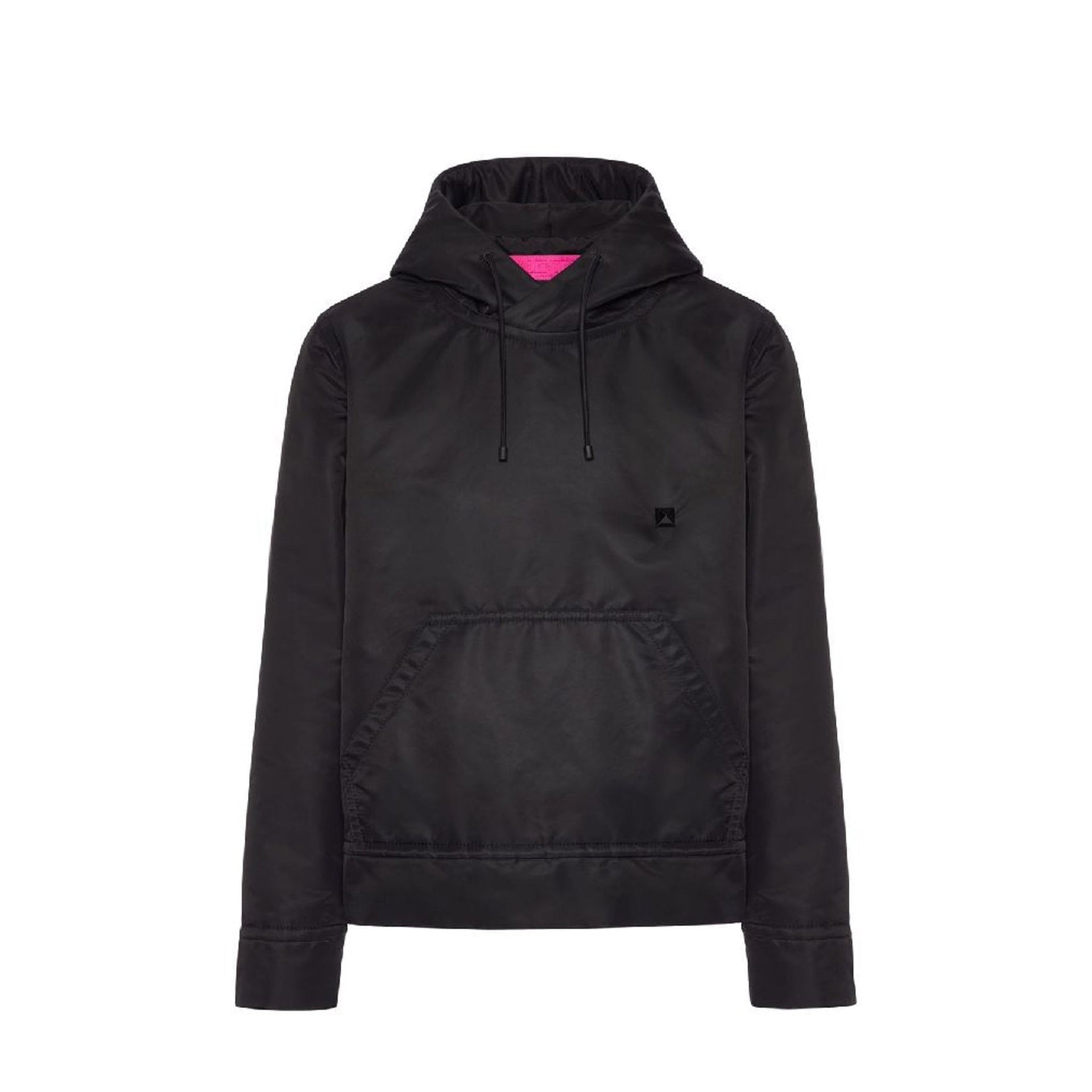 Hoodded Jacket Black Nylon