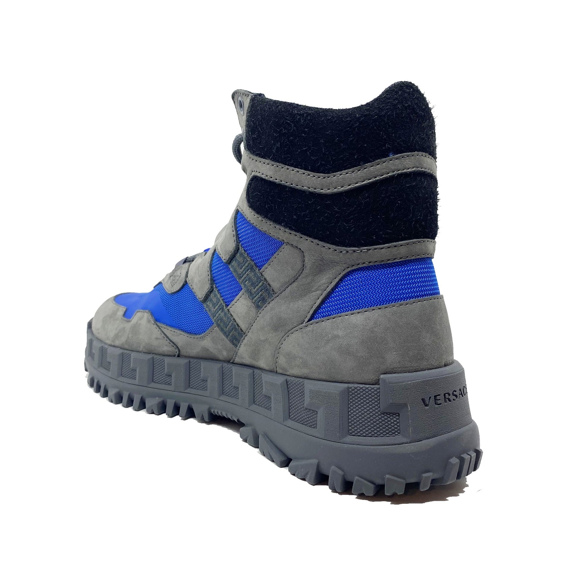 Suede Hiking Boots Gray Leather