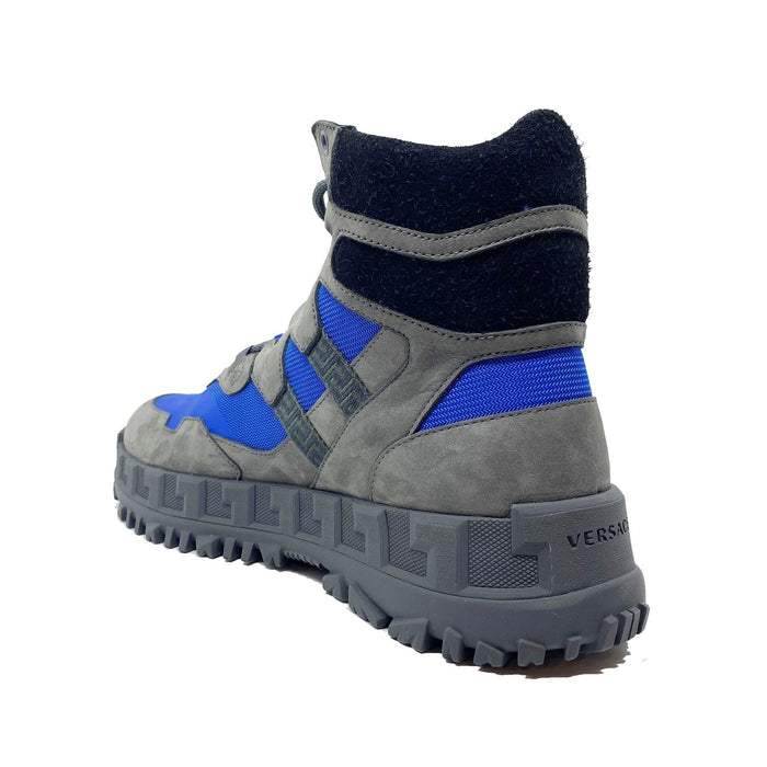 Suede Hiking Boots Gray Leather