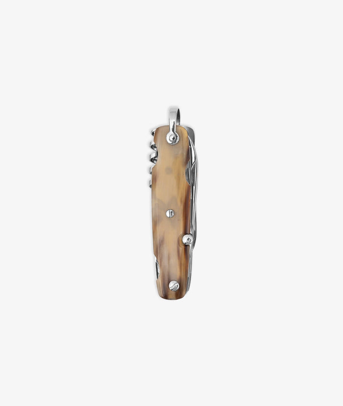 Blonde Ox Horn Canif 8 Tools Beige Collectors Knives
