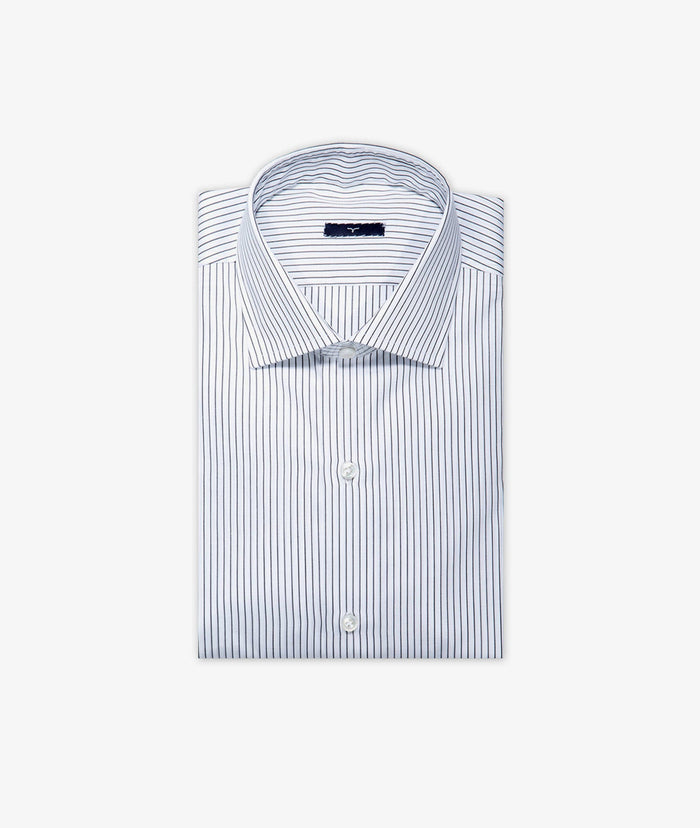Tailored Cotton Shirt Marais White Hand Made