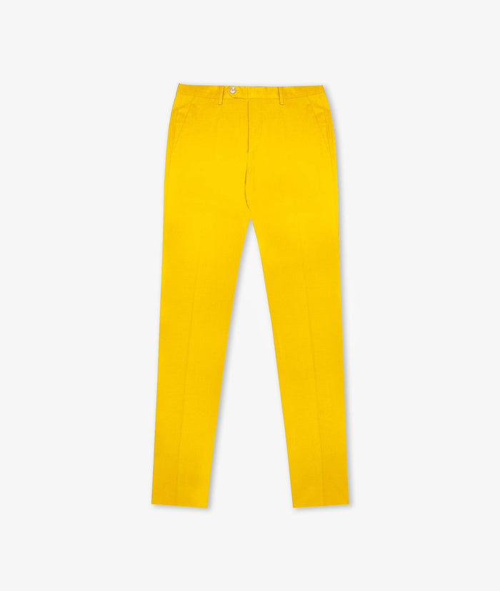 Cotton Trousers Maiorca Yellow No Pinces
