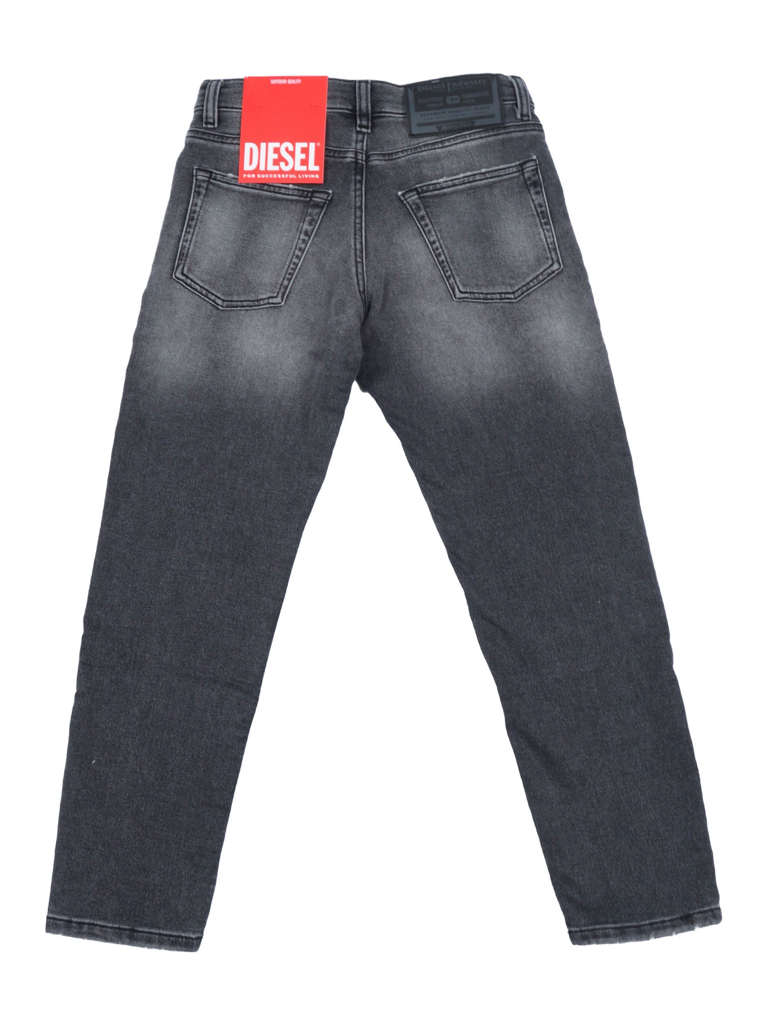 5 Pockets Black Cotton Polyester Elastane Jean