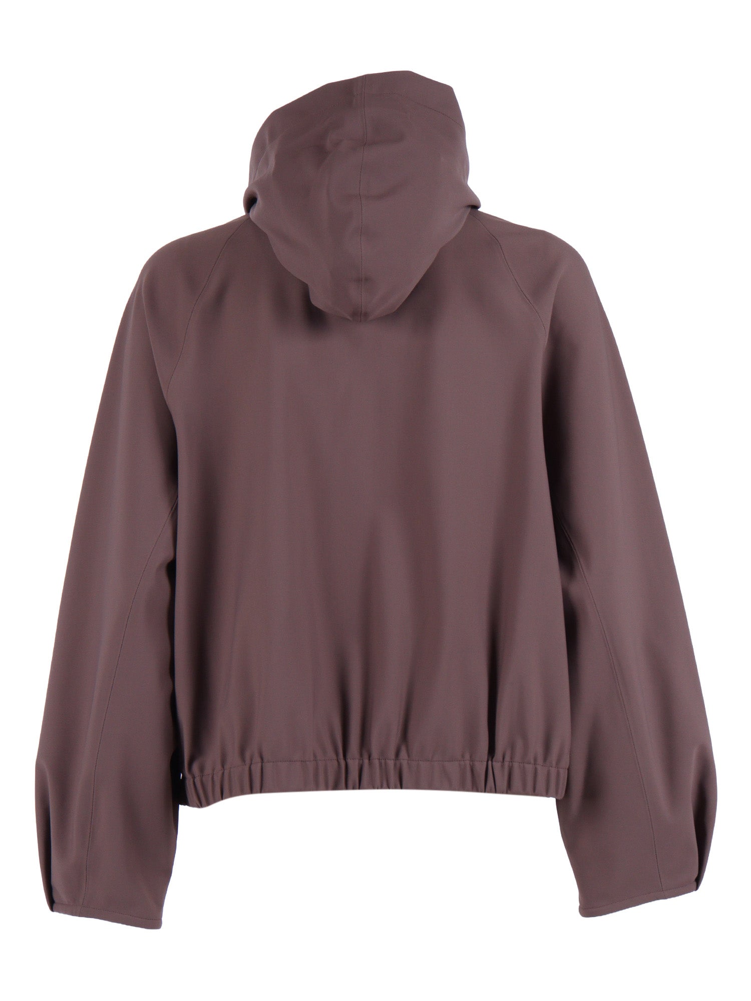 WOMENS JACKET Brown Polyamide Elastane