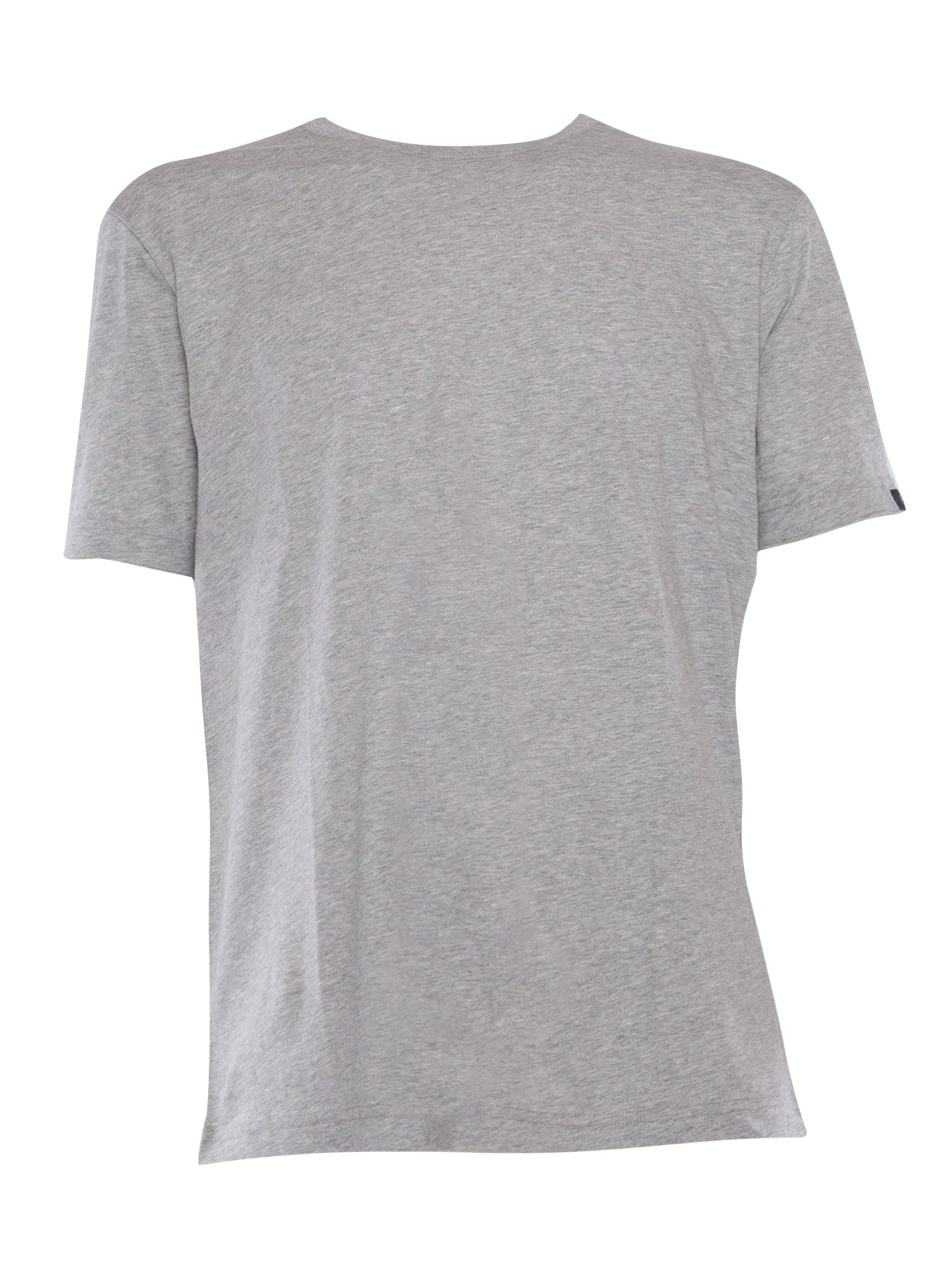 Grey t-shirt Brown Cotton Short Sleeves