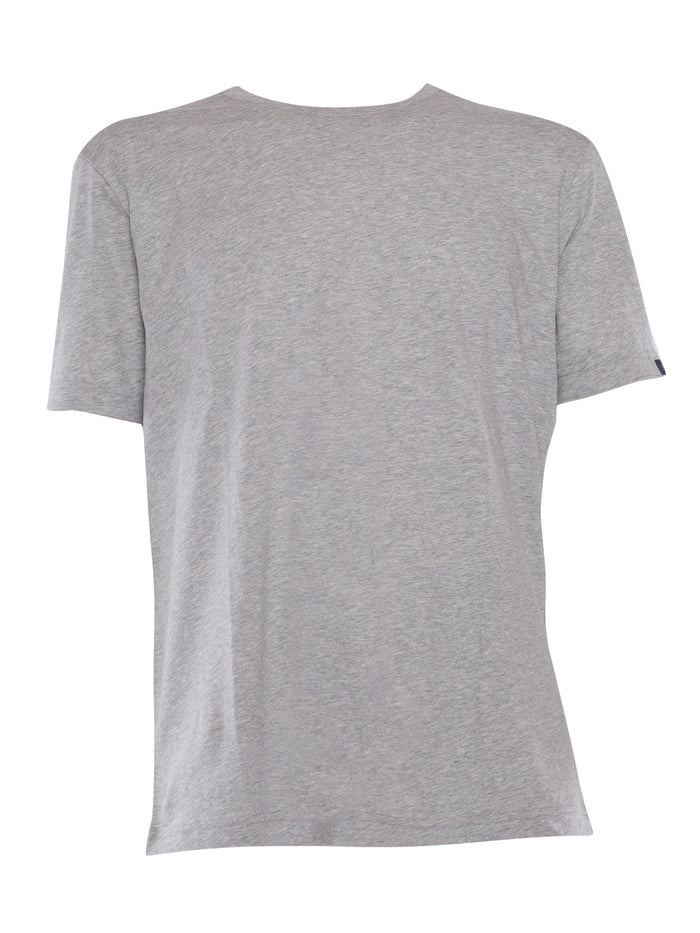 Grey t-shirt Brown Cotton Short Sleeves