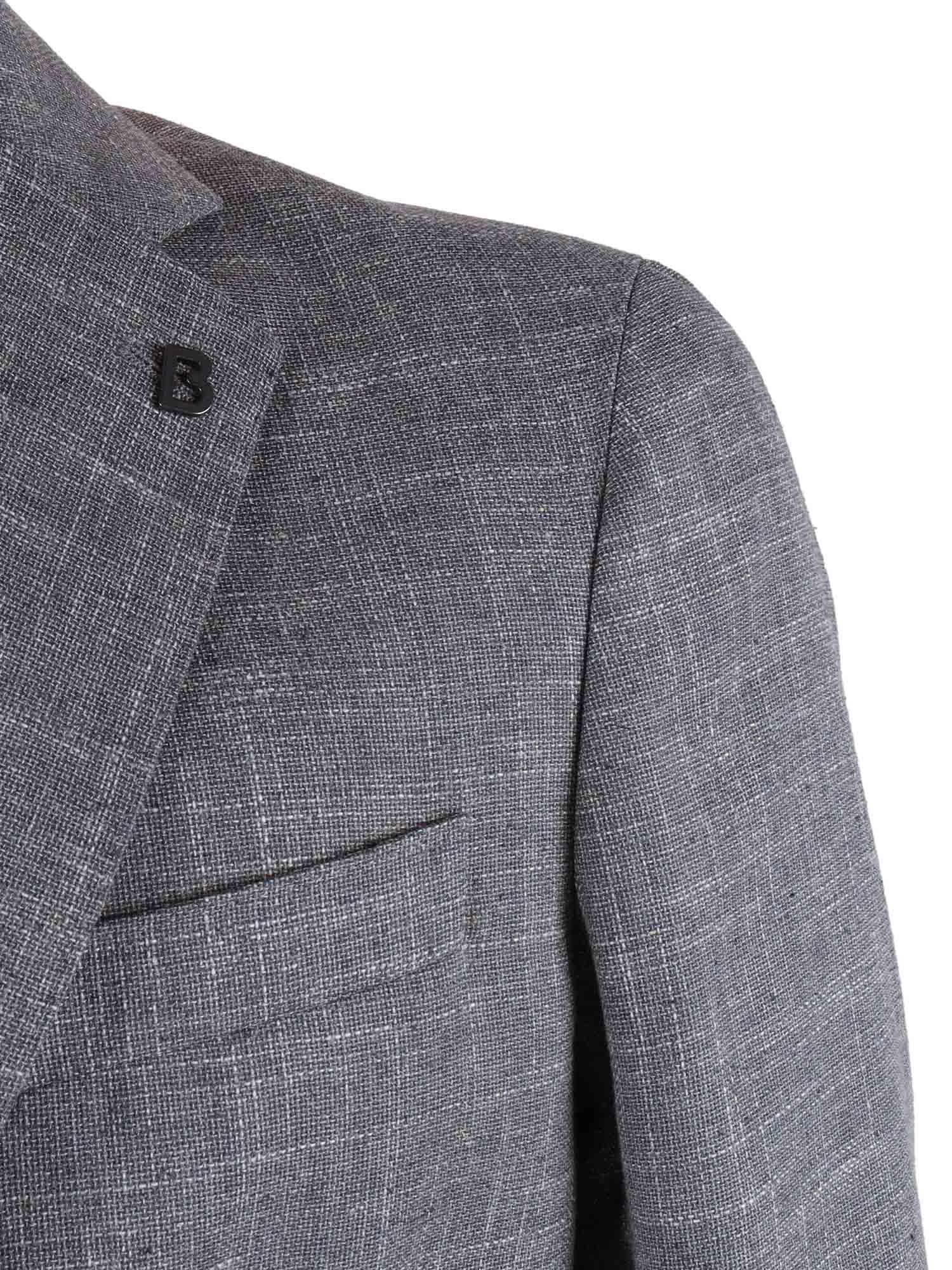 JACKET Grey Single Breasted