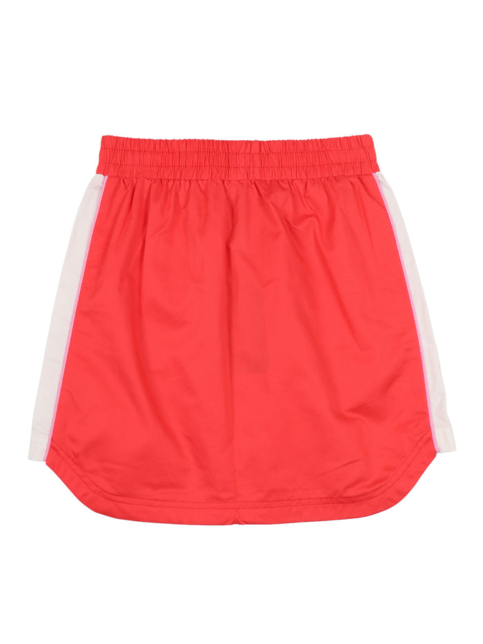 SKIRT Red Cotton Fabric 2 Polyester