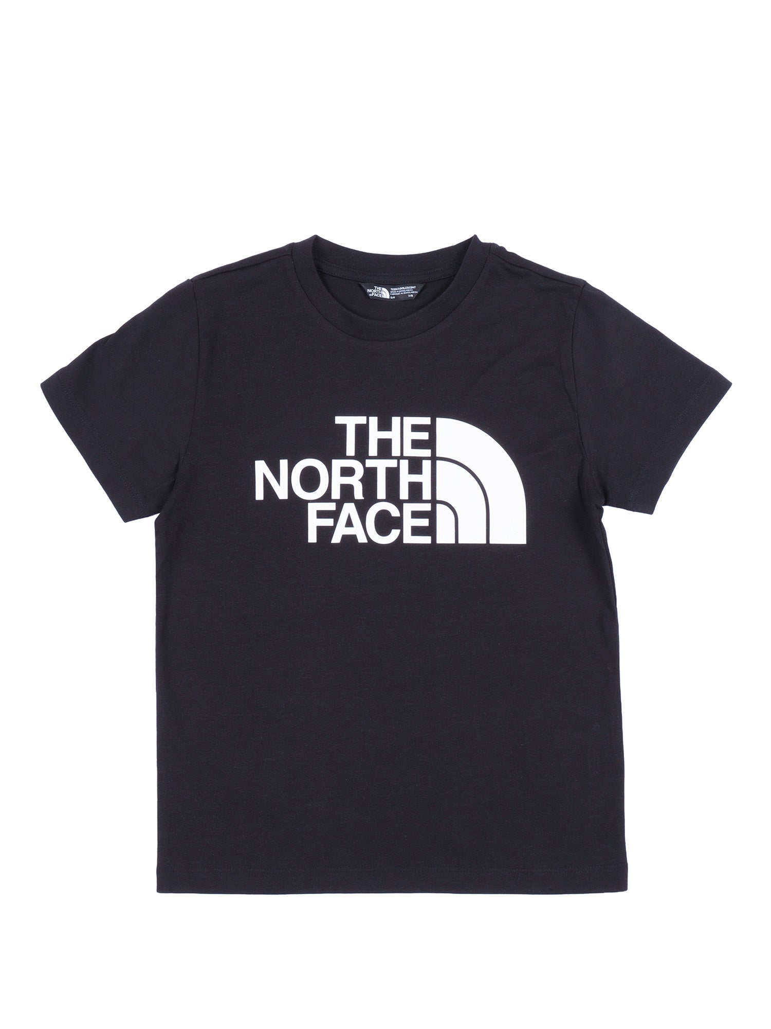 TEEN EASY REGULAR SS TEE TNF BLACK Cotton Polyester Short Sleeves T-shirt