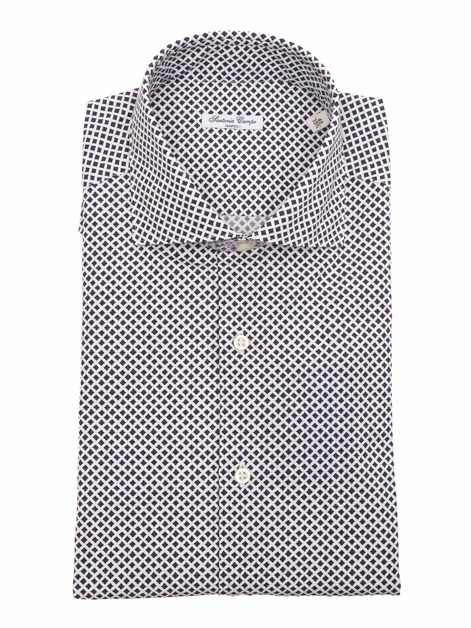 Mens Shirt Blue Cotton