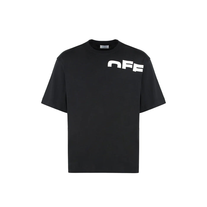 Off-White Logo T-Shirt Black Cotton