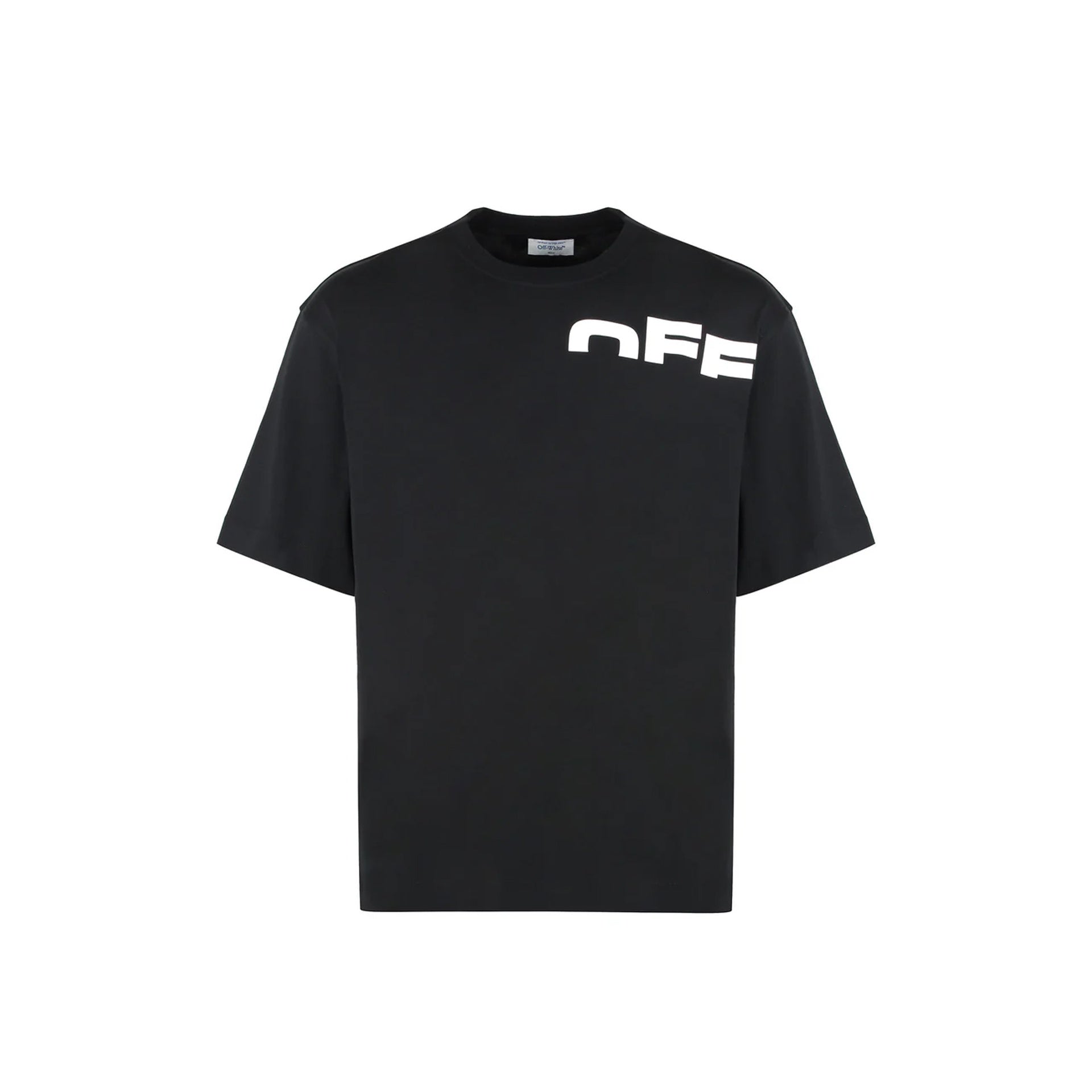 Off-White Logo T-Shirt Black Cotton