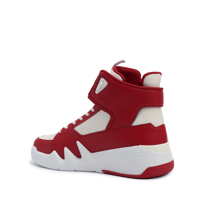 Talon High-Top Sneakers Red Calf Leather