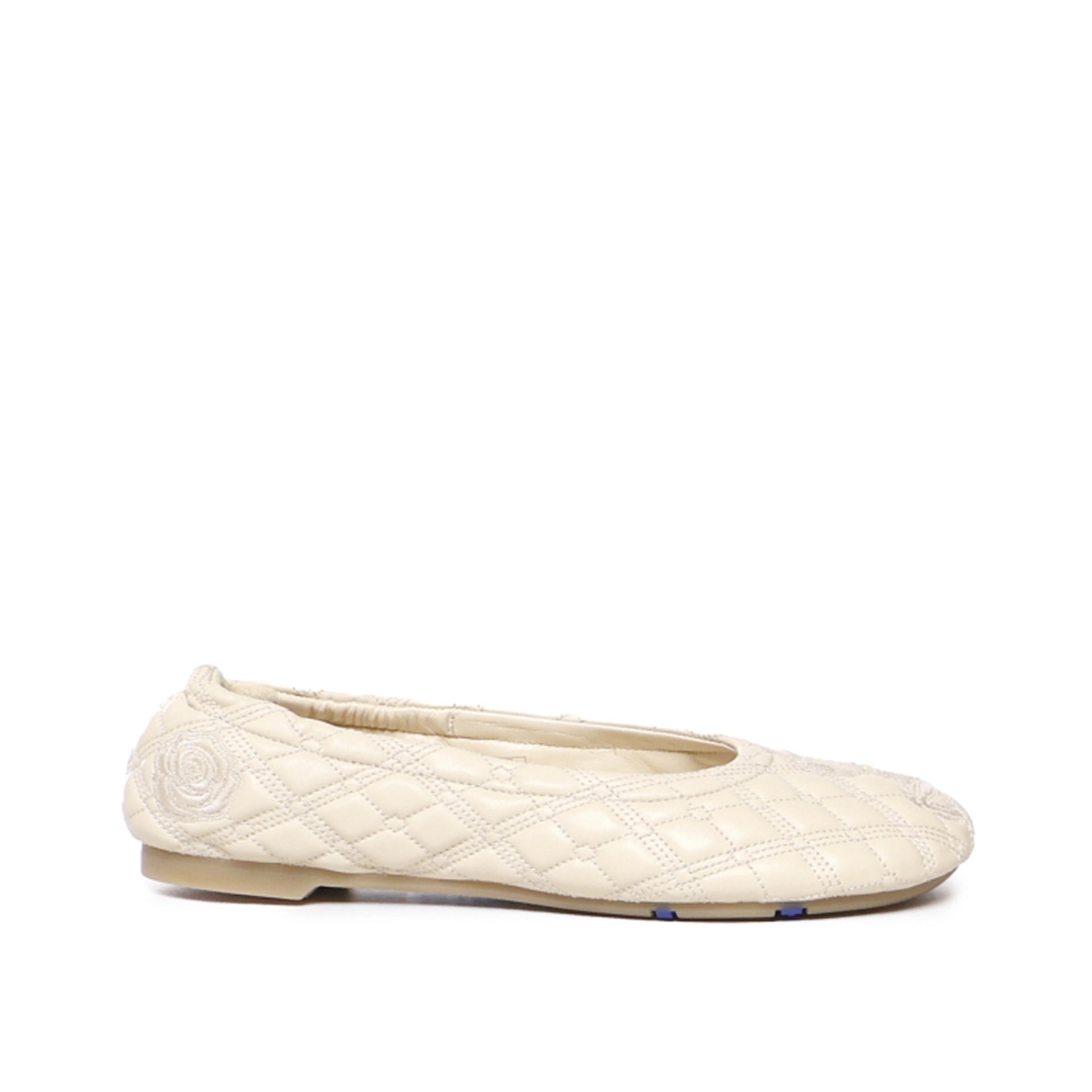 Sadler Leather Ballerina Flats White Lamb