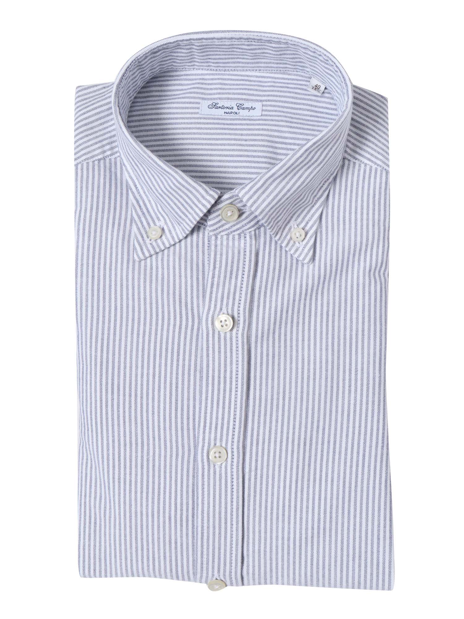 Button-Down Shirt Blue Cotton