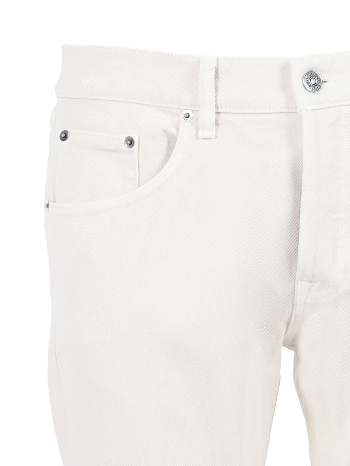 Icon Pants White Cotton Elastane Jean