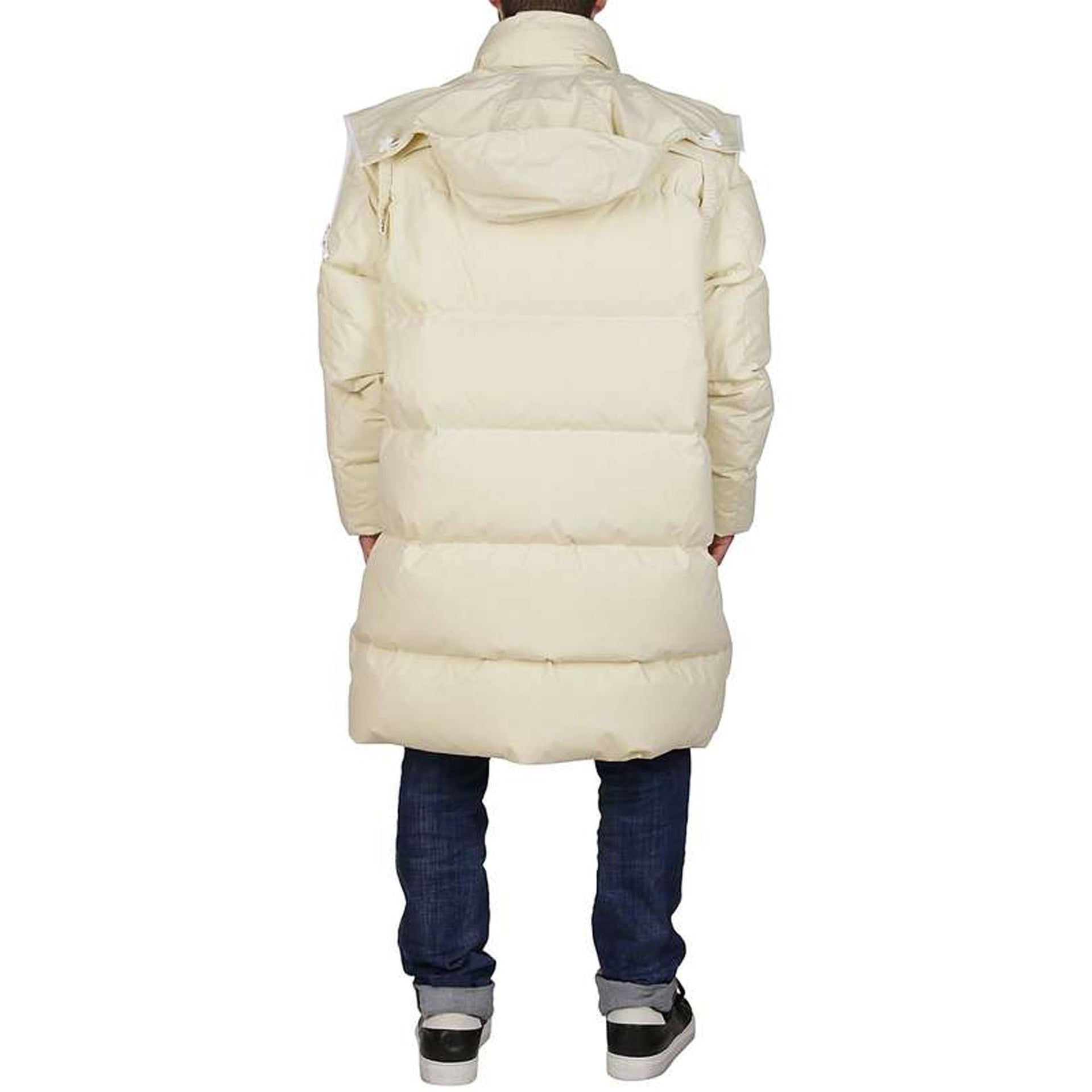 Padded Coat Beige Cotton