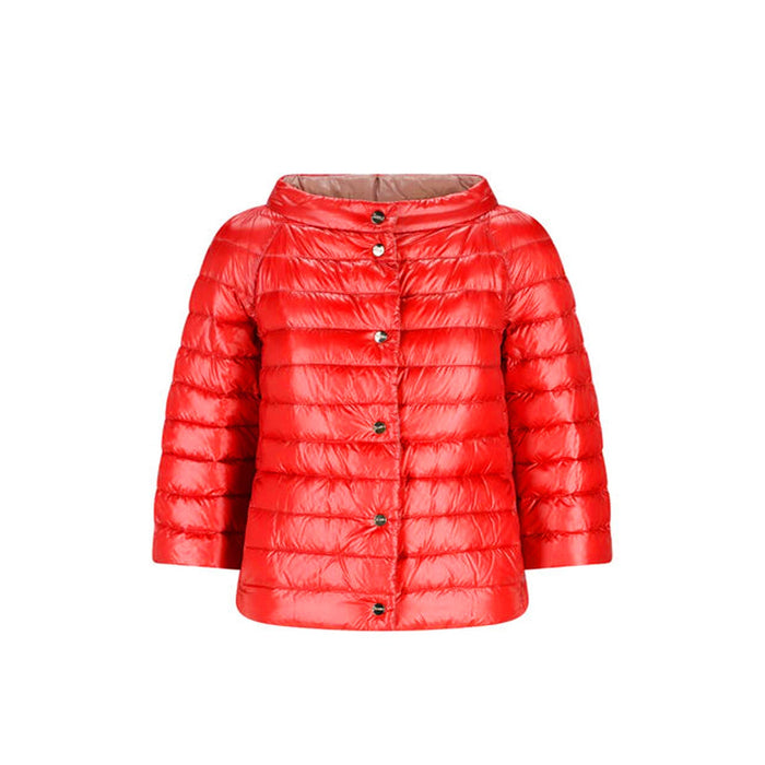 Herno Reversible Down Jacket Red Polyamide