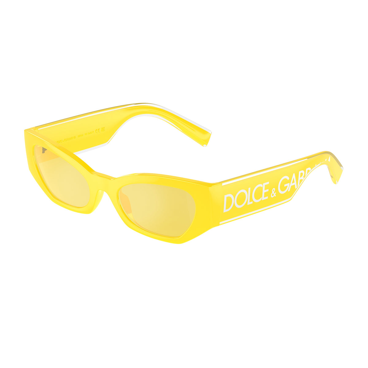 DG6186 333485 Giallo Celluloid Occhiali Sole
