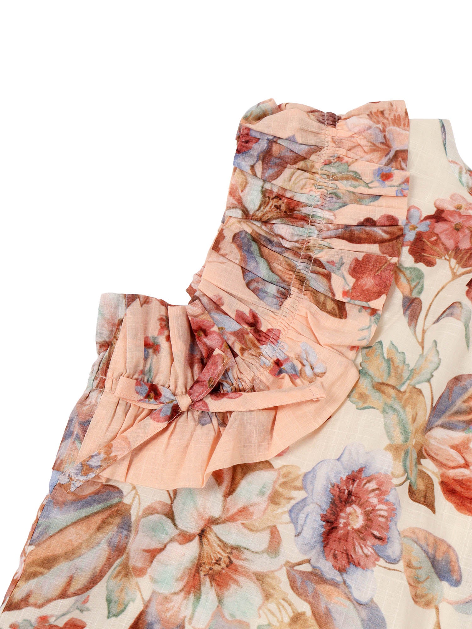 Awaken Kids Sleeveless Top Beige Cotton Lining