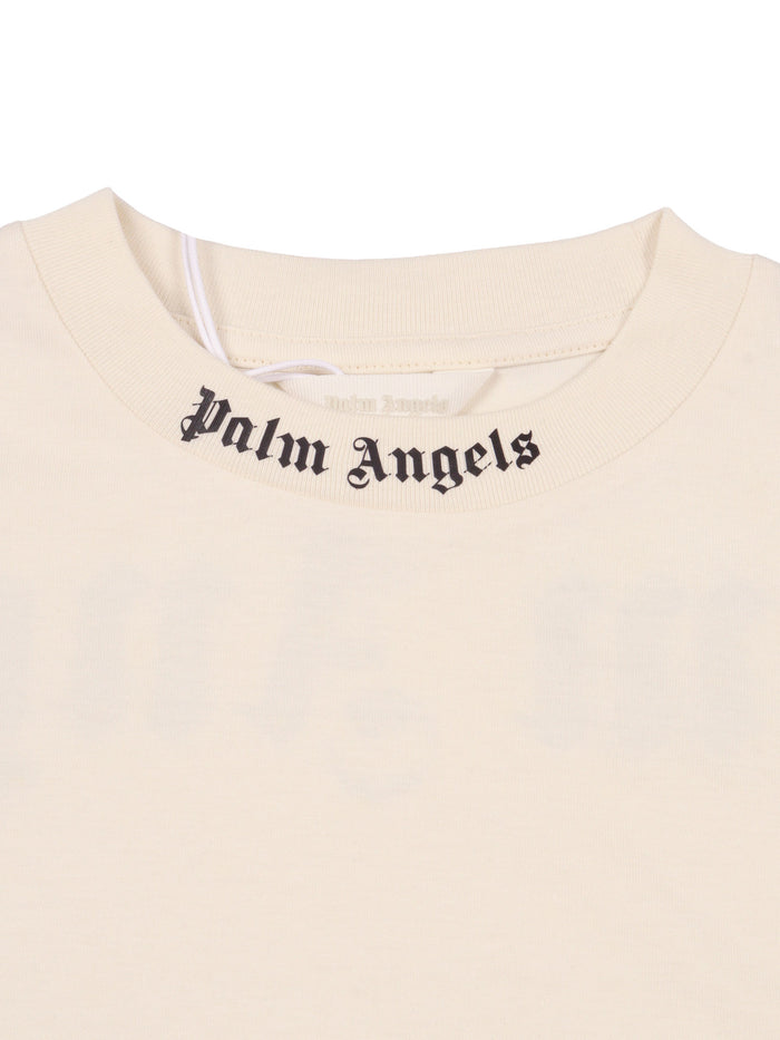 OVERLOGO OVER T-SHIRT BOY Beige Cotton Short Sleeves