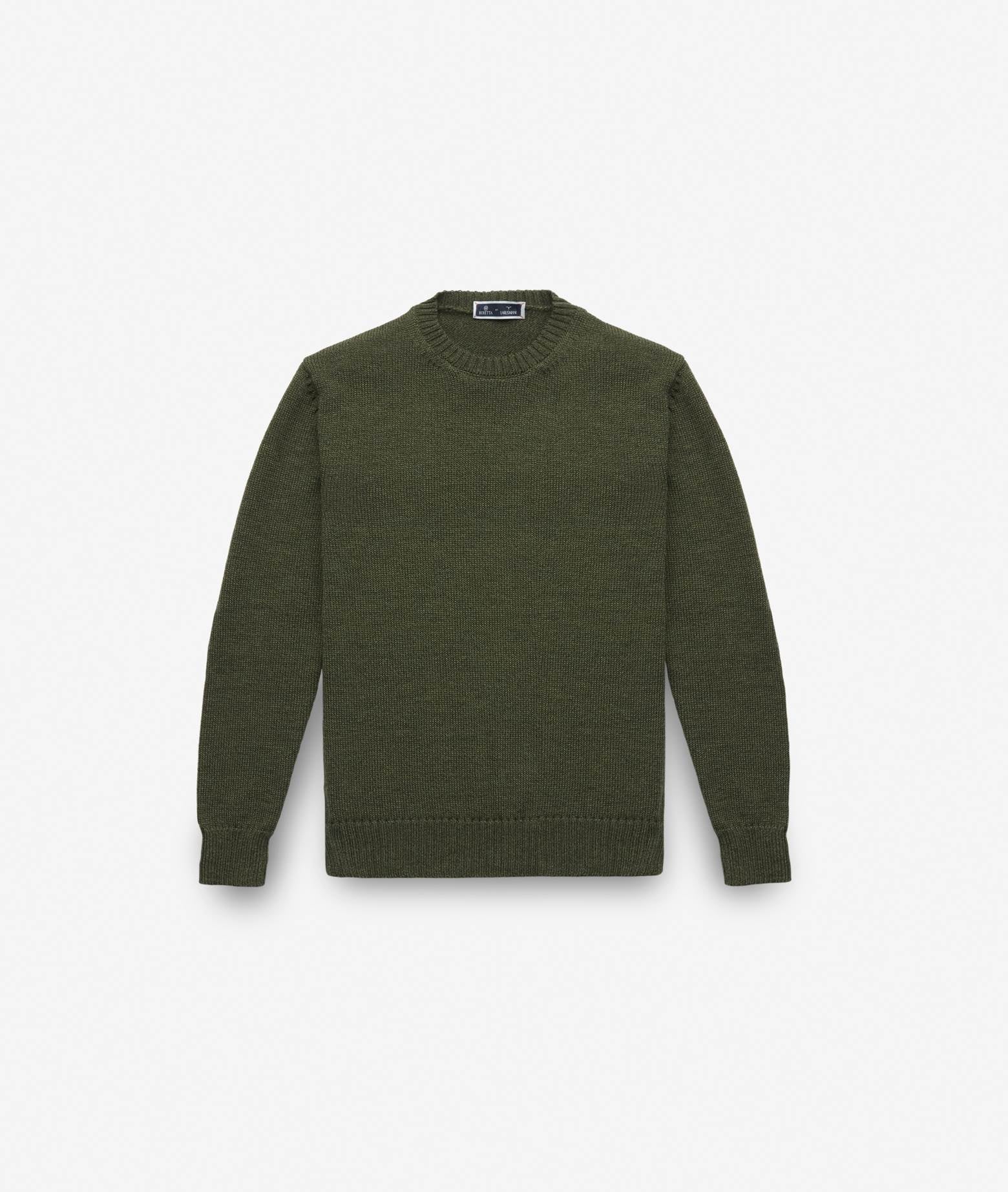 Crew Neck Sweater La Cabane Teal Basic Light Kintwear