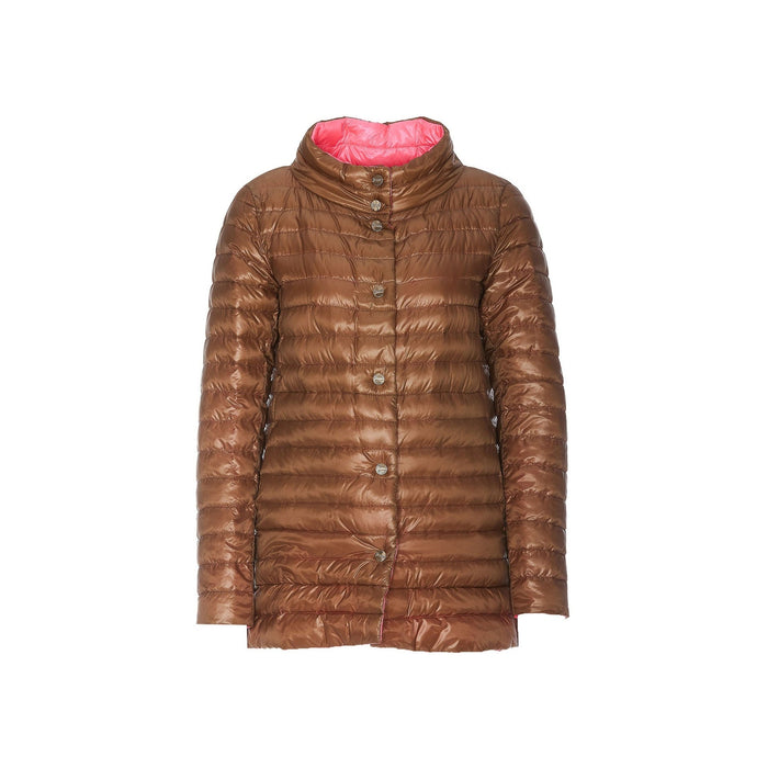 Herno Ultralight Down Coat Brown Polyamide