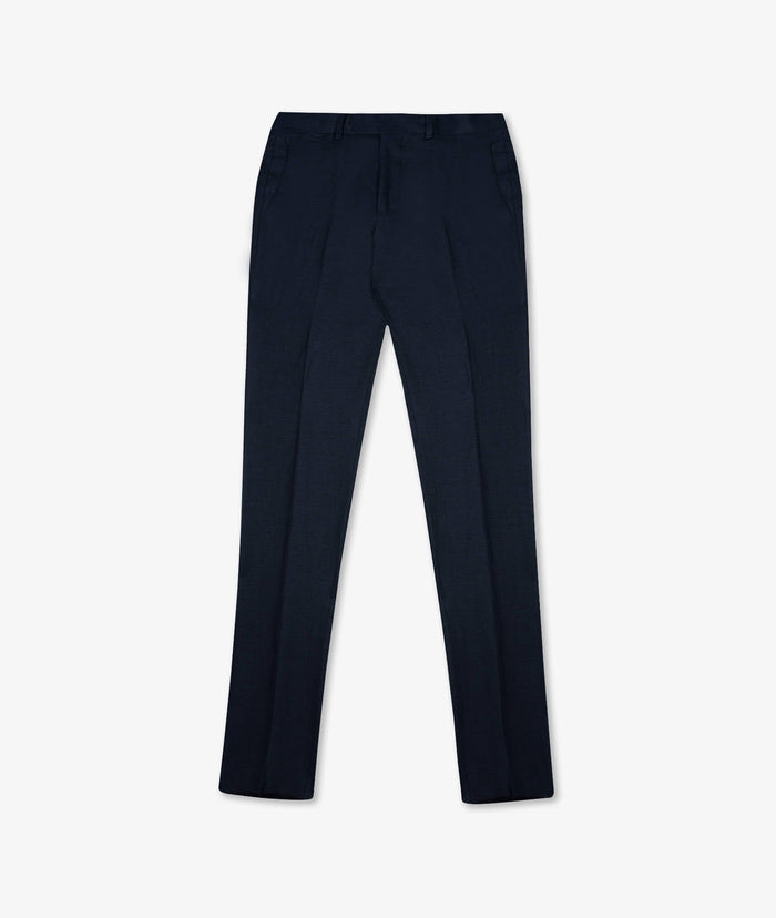 Linen Trousers Marbella Navy No Pinces