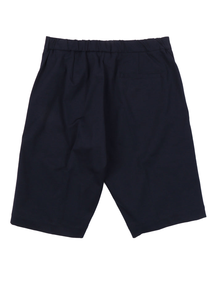 Boy Chino Japan Shorts Blue Cotton Polyamide Elastane