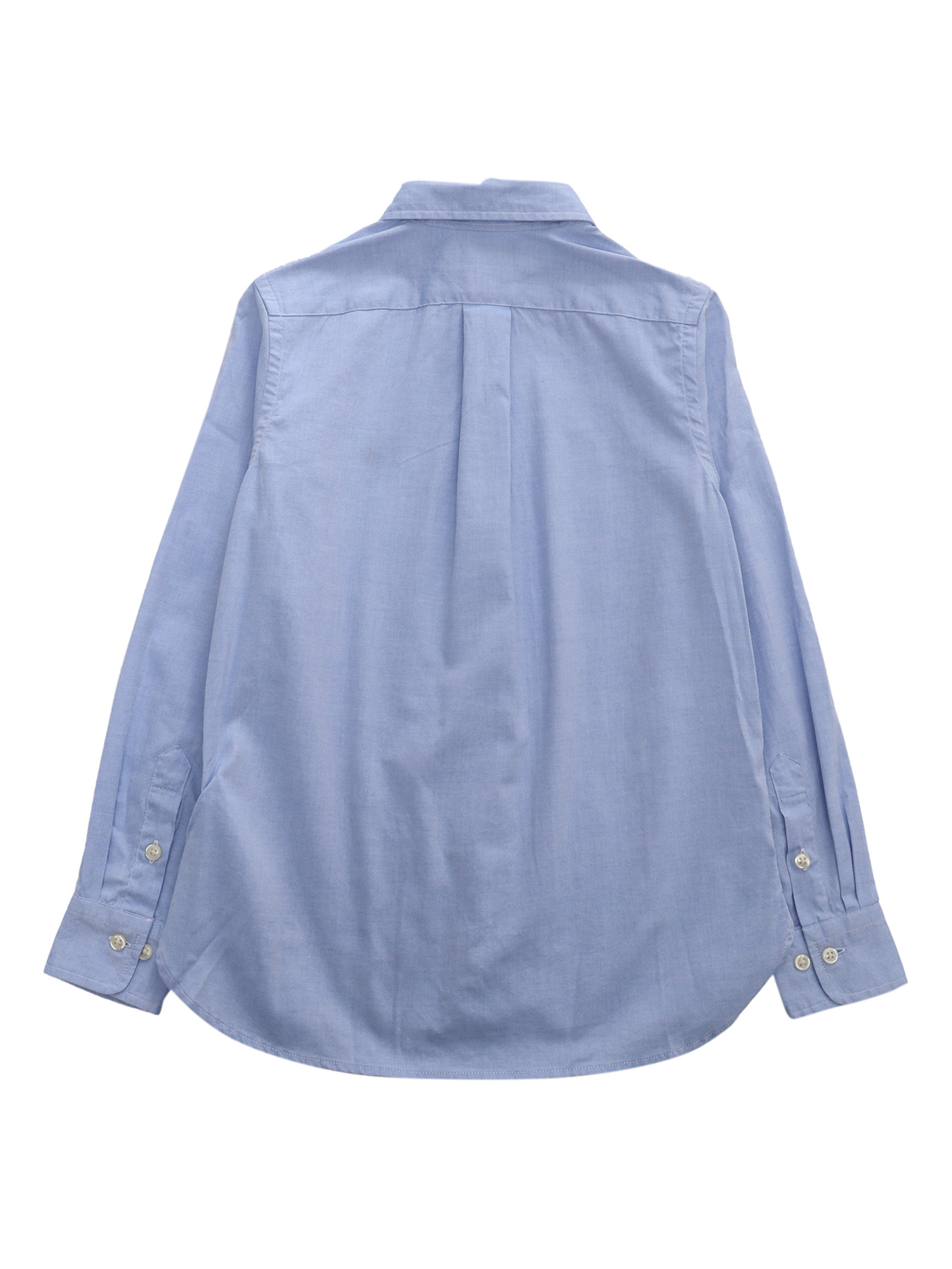 Slim Fit-Tops-Shirt Blue Cotton