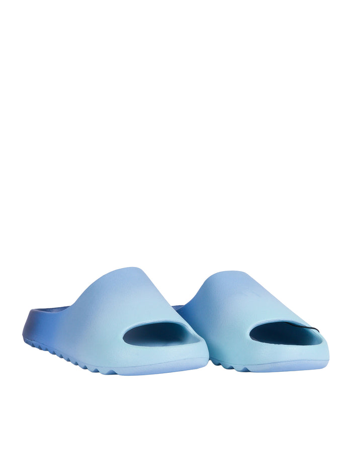 Zion Slippers Light Blue Polyvinyl Chloride Ciabattina