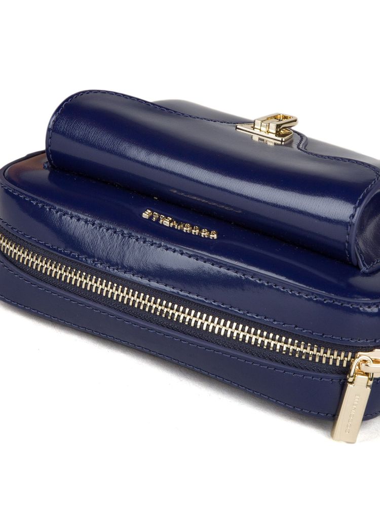 Coccinelle 100% Calf Split crossbody bag in navy