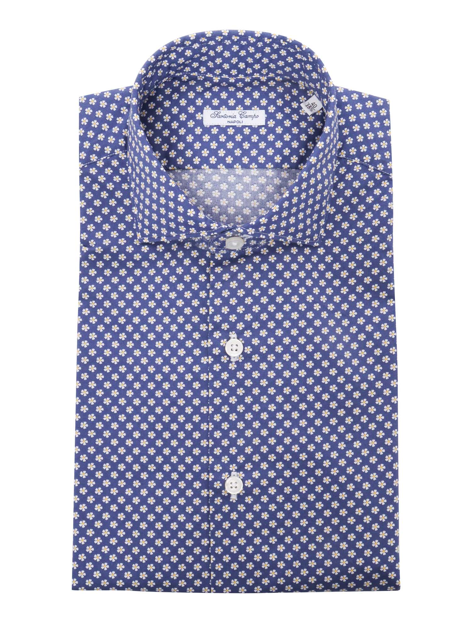 Blue floral shirt Cotton
