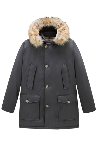 Artic Detachable Fur Parka Grey Jacket
