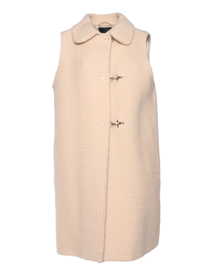 3 Ganci Lined Waistcoat Beige Skirt